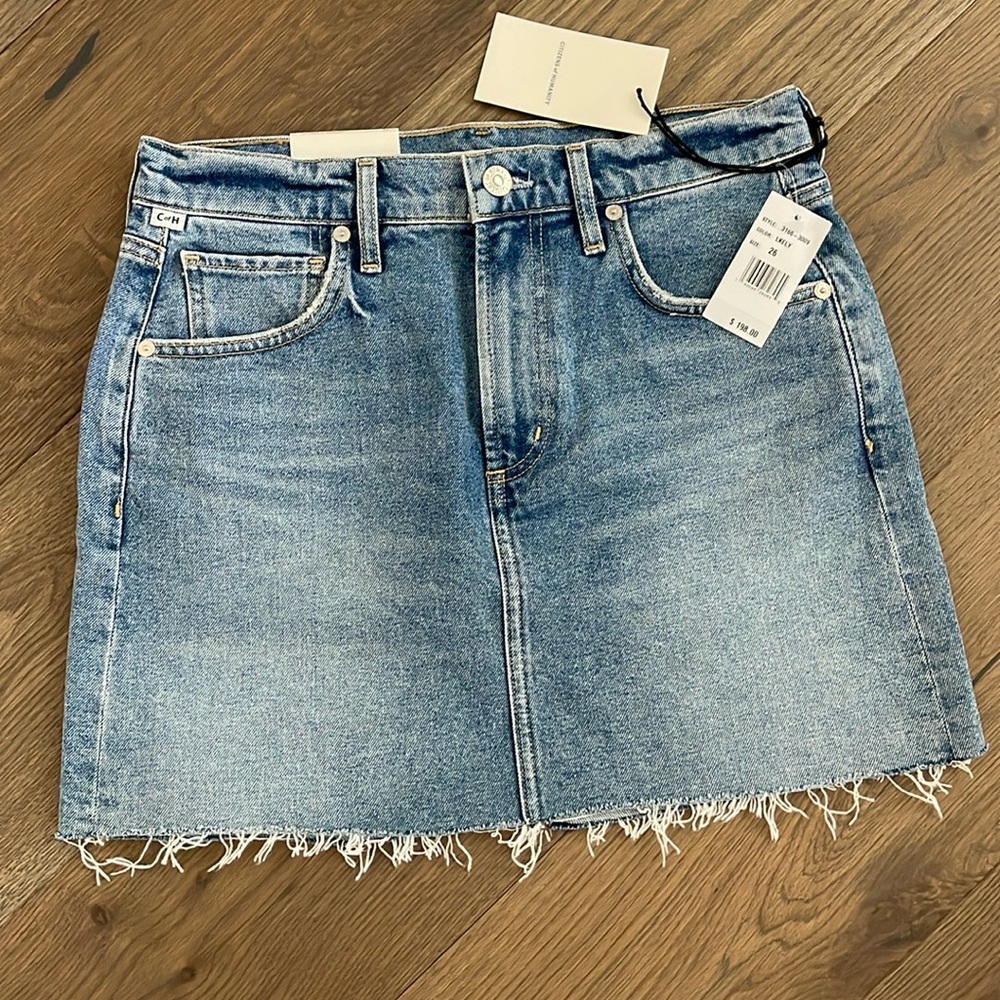 Citizens Of Humanity beatnik denim mini skirt 26